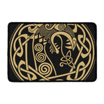 Scandinavian Viking Dragon Print Kitchen Mat
