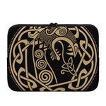 Scandinavian Viking Dragon Print Laptop Sleeve