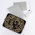 Scandinavian Viking Dragon Print Laptop Sleeve