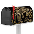 Scandinavian Viking Dragon Print Mailbox Cover