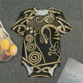 Scandinavian Viking Dragon Print Men's Bodysuit