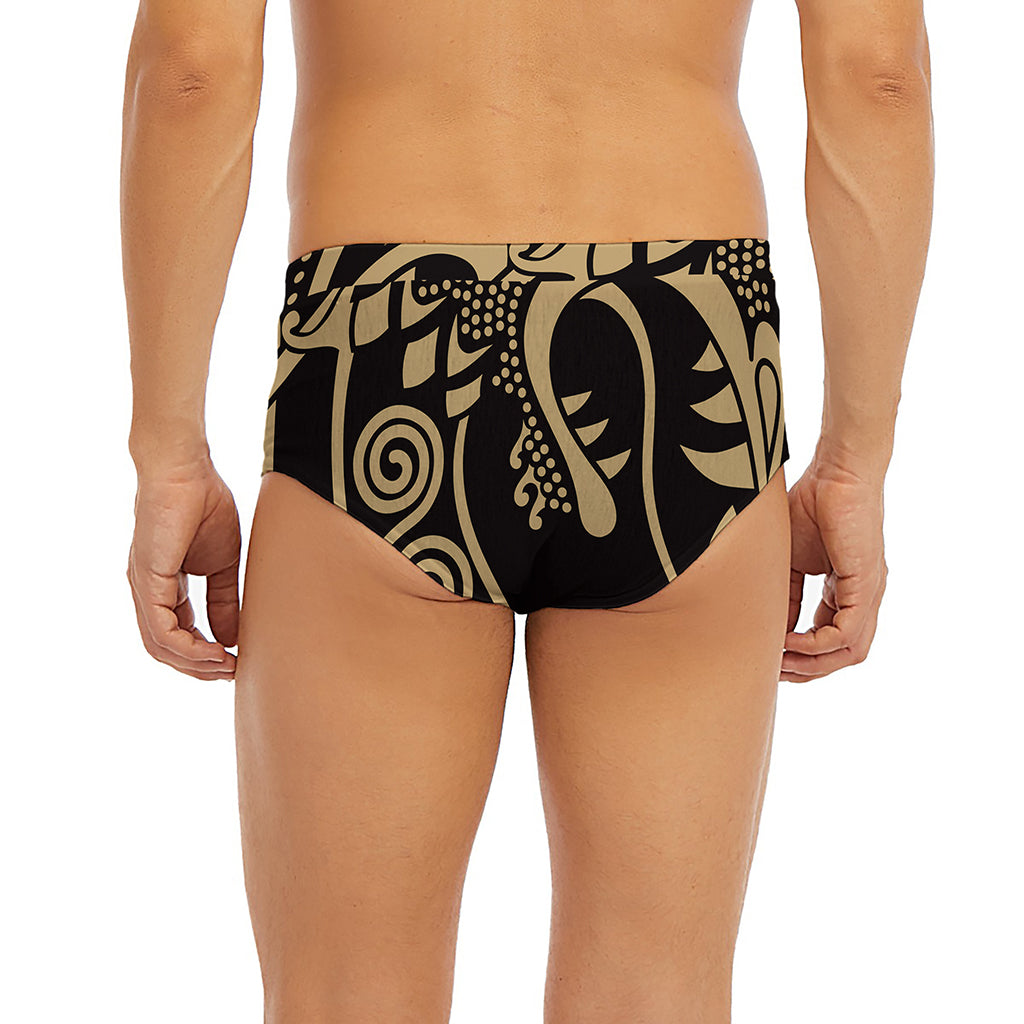 Scandinavian Viking Dragon Print Men's Briefs