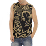 Scandinavian Viking Dragon Print Men's Fitness Tank Top