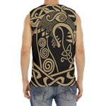 Scandinavian Viking Dragon Print Men's Fitness Tank Top