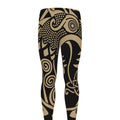 Scandinavian Viking Dragon Print Men's Leggings