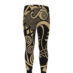 Scandinavian Viking Dragon Print Men's leggings