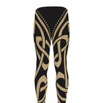 Scandinavian Viking Dragon Print Men's leggings