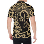 Scandinavian Viking Dragon Print Men's Shirt