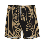 Scandinavian Viking Dragon Print Men's Sports Shorts