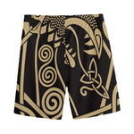 Scandinavian Viking Dragon Print Men's Sports Shorts
