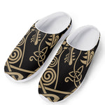 Scandinavian Viking Dragon Print Mesh Casual Shoes