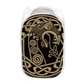 Scandinavian Viking Dragon Print Mesh Laundry Hamper