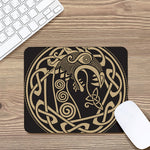 Scandinavian Viking Dragon Print Mouse Pad