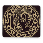 Scandinavian Viking Dragon Print Mouse Pad