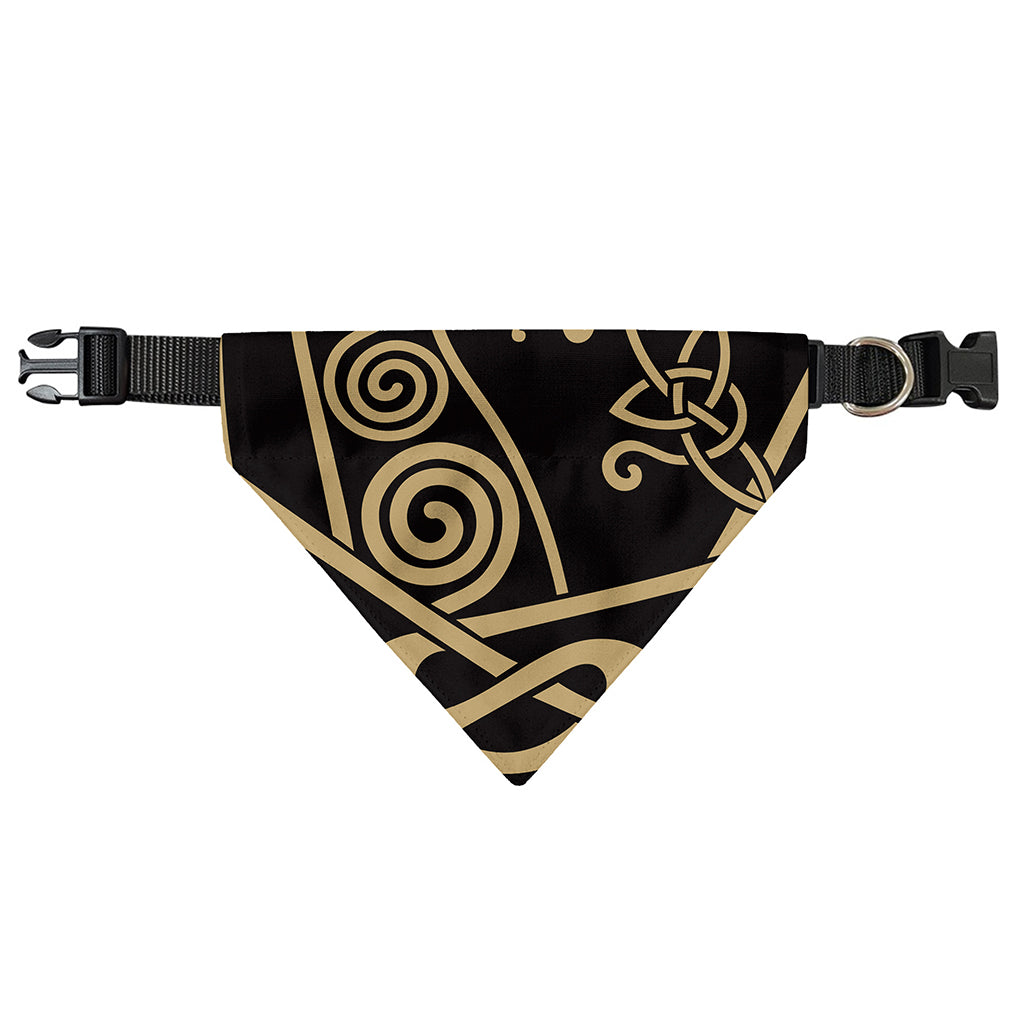 Scandinavian Viking Dragon Print Over The Collar Dog Bandana