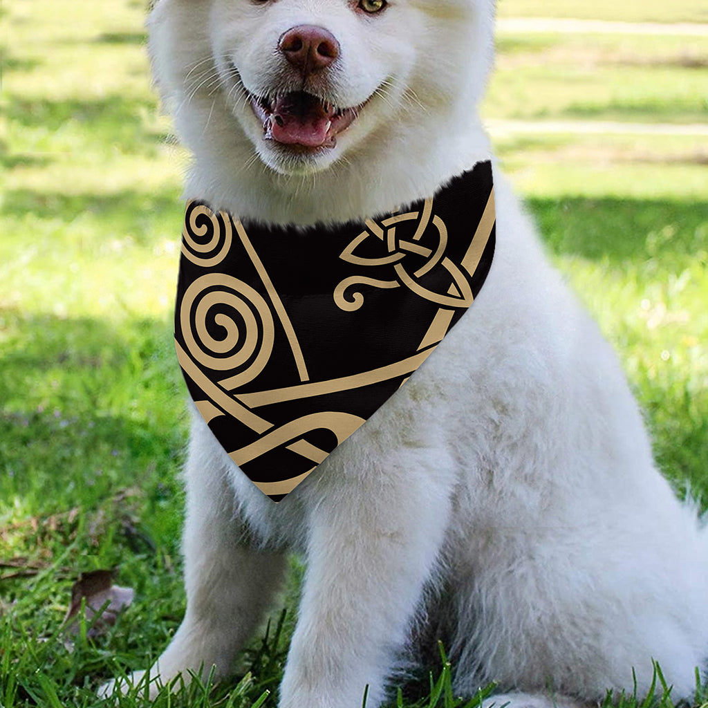 Scandinavian Viking Dragon Print Over The Collar Dog Bandana