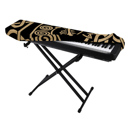 Scandinavian Viking Dragon Print Piano Keyboard Cover