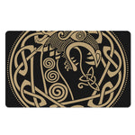Scandinavian Viking Dragon Print Polyester Doormat