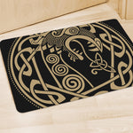 Scandinavian Viking Dragon Print Polyester Doormat