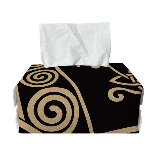 Scandinavian Viking Dragon Print Rectangle Tissue Box Cover