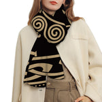 Scandinavian Viking Dragon Print Scarf