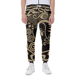 Scandinavian Viking Dragon Print Scuba Joggers