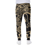 Scandinavian Viking Dragon Print Scuba Joggers