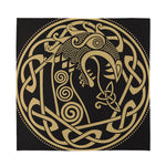 Scandinavian Viking Dragon Print Silk Bandana