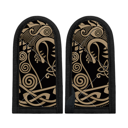 Scandinavian Viking Dragon Print Skillet Handle Cover