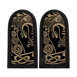 Scandinavian Viking Dragon Print Skillet Handle Cover