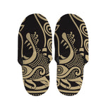 Scandinavian Viking Dragon Print Slippers