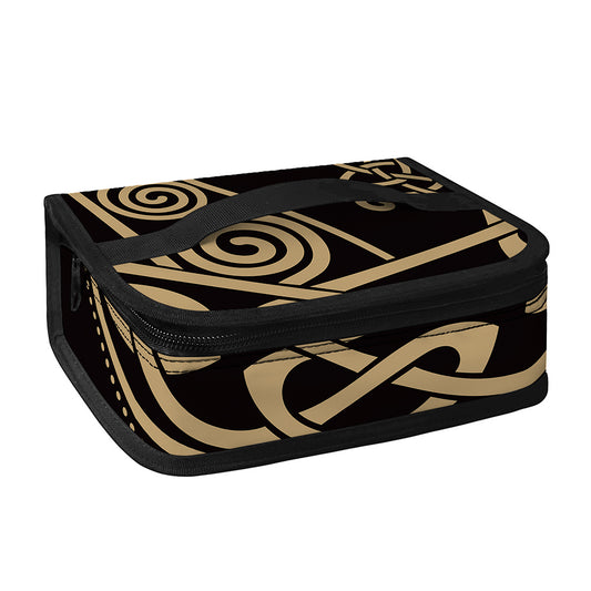 Scandinavian Viking Dragon Print Small Lunch Bag