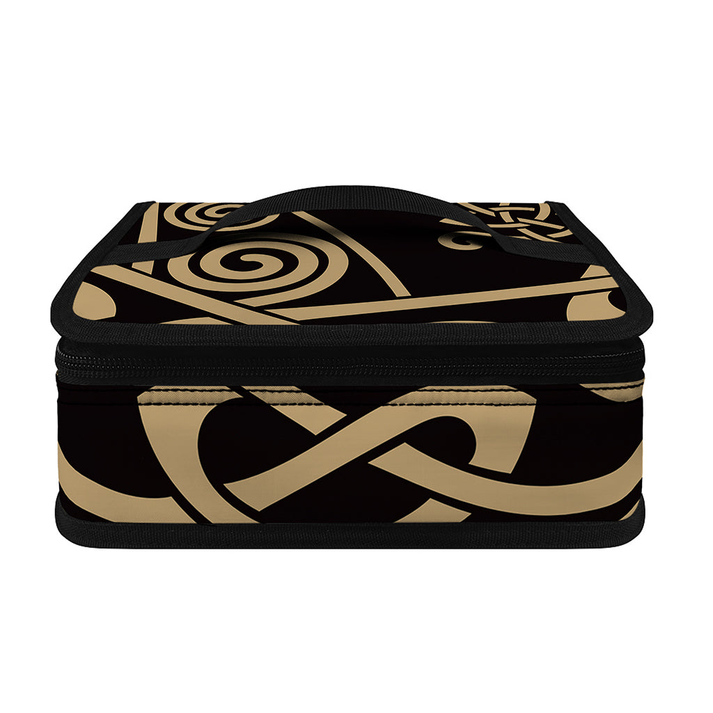 Scandinavian Viking Dragon Print Small Lunch Bag