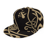 Scandinavian Viking Dragon Print Snapback Cap