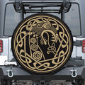 Scandinavian Viking Dragon Print Tire Cover