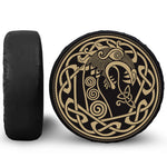 Scandinavian Viking Dragon Print Tire Cover