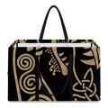 Scandinavian Viking Dragon Print Utility Tote Bag