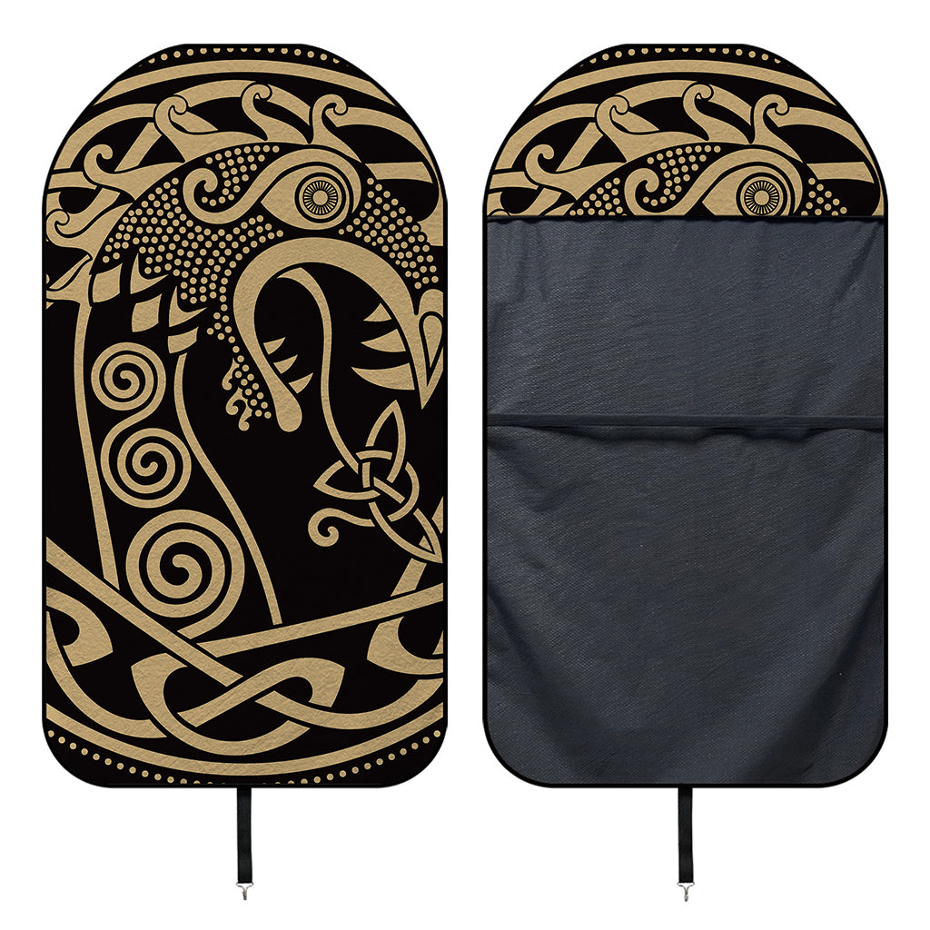 Scandinavian Viking Dragon Print Waterproof Car Seat Cover