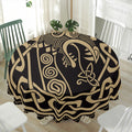 Scandinavian Viking Dragon Print Waterproof Round Tablecloth