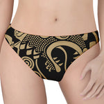 Scandinavian Viking Dragon Print Women's Thong