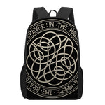 Scandinavian Viking Symbol Print 17 Inch Backpack