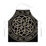 Scandinavian Viking Symbol Print Adjustable Apron