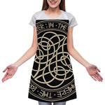 Scandinavian Viking Symbol Print Adjustable Apron