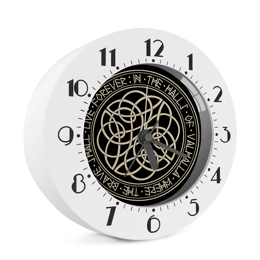 Scandinavian Viking Symbol Print Alarm Clock