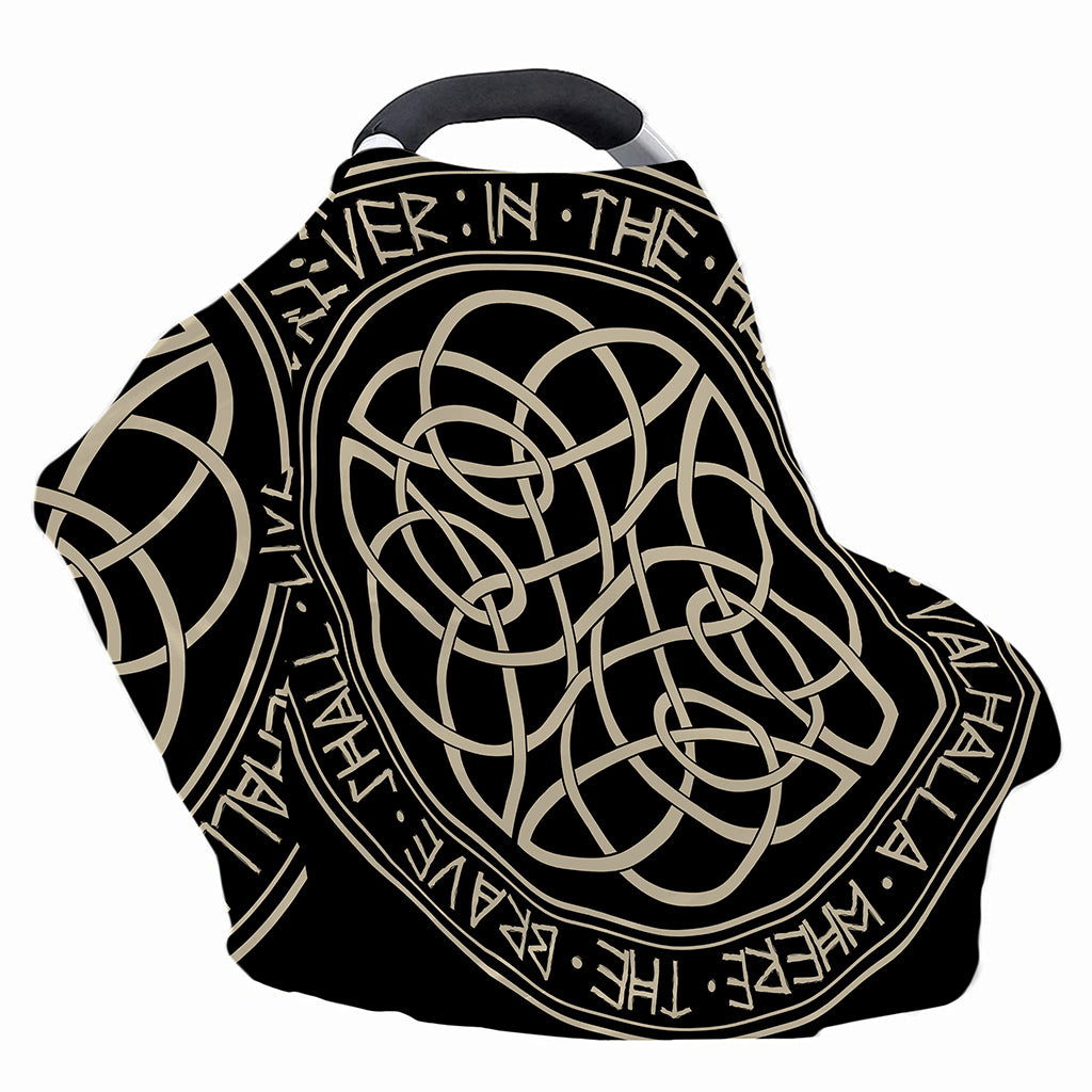 Scandinavian Viking Symbol Print Baby Seat Cover
