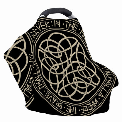 Scandinavian Viking Symbol Print Baby Seat Cover