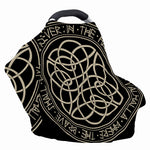 Scandinavian Viking Symbol Print Baby Seat Cover