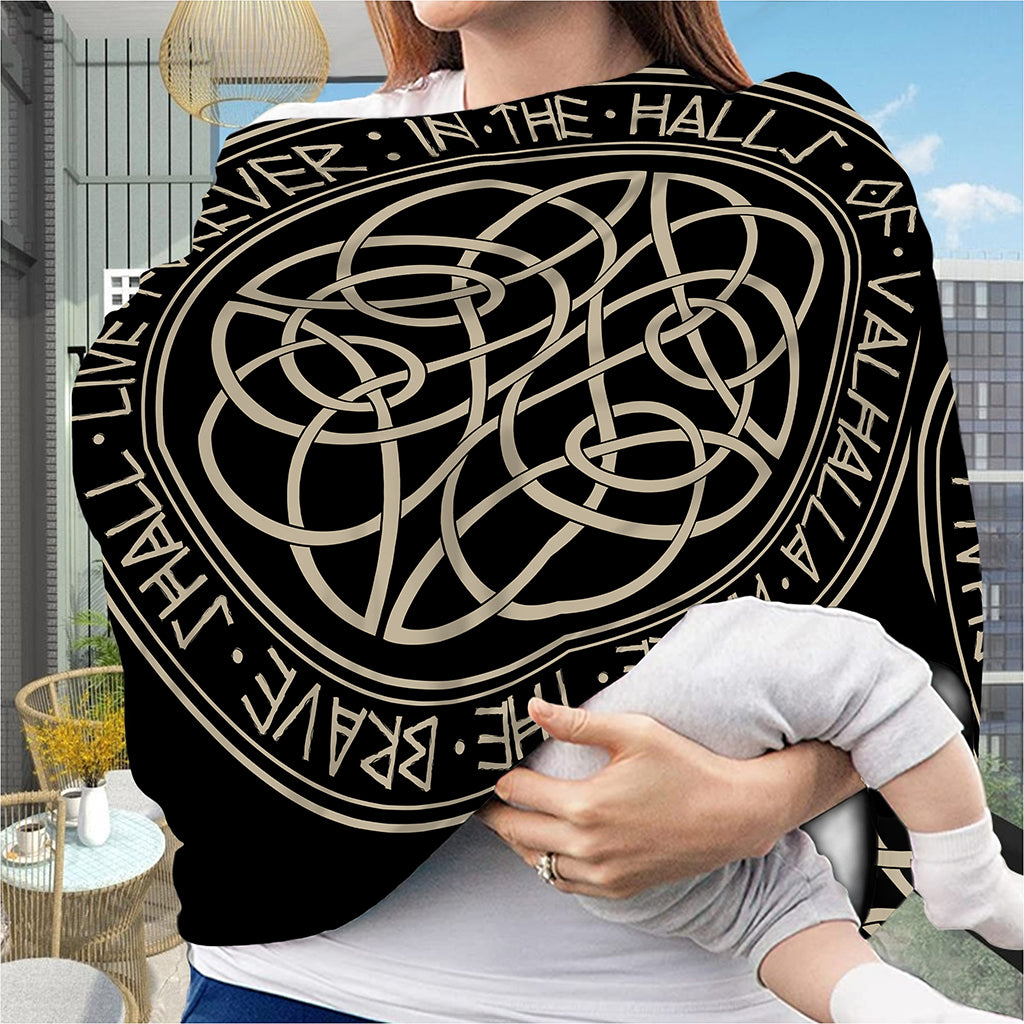 Scandinavian Viking Symbol Print Baby Seat Cover