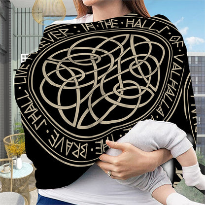 Scandinavian Viking Symbol Print Baby Seat Cover