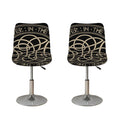 Scandinavian Viking Symbol Print Bar Stool Covers
